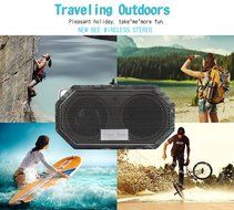 Portable Wireless Bluetooth Speakers - Willful Outdoor Wireless Speakers Waterproof with Subwoofer,Microphone,... N30