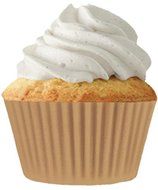 Cupcake Creations 2" BAKING CUPS Natural 32 Pack No Muffin Pan Needed Easy Peel