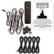 Theater Solutions TS514 Home Theater 5.1 Speaker System with USB FM Tuner and 5 Extension Cables N2