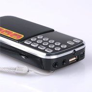 Aocome Portable Mini AM FM Radio Clear Speaker Music Player, Micro SD/TF Card Slot, USB Charging Cord, Rechargeable... N5
