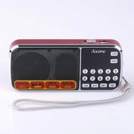 Aocome Portable Mini AM FM Radio Clear Speaker Music Player, Micro SD/TF Card Slot, USB Charging Cord, Rechargeable... N10