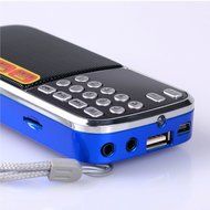 Aocome Portable Mini AM FM Radio Clear Speaker Music Player, Micro SD/TF Card Slot, USB Charging Cord, Rechargeable... N15