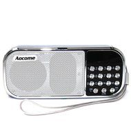 Aocome Portable Mini AM FM Radio Clear Speaker Music Player, Micro SD/TF Card Slot, USB Charging Cord, Rechargeable... N17