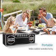Maono Rechargeable Bluetooth 3.0 Speaker,Wireless Speaker with Enhanced Bass, Dual Drive Stereo Sound, Built-in... N7