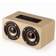 EASYOWN Portable Wireless Wooden Bluetooth Speaker, 10W Output Bluetooth Loudspeaker with Enhanced Bass, Compatible... N2