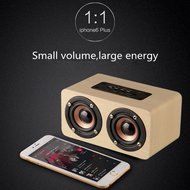 EASYOWN Portable Wireless Wooden Bluetooth Speaker, 10W Output Bluetooth Loudspeaker with Enhanced Bass, Compatible... N3
