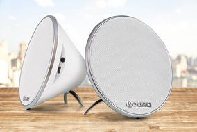 Aduro Amplify DSS-08-BSP25 Wireless Bluetooth 4.0 Dual Stereo Speakers (White) N2