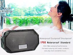 Portable Bluetooth Speakers, Hakey Wireless Outdoor &amp; Shower IP66 Waterproof CRS 4.0 Bluetooth Small Speaker for... N3