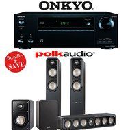 Onkyo TX-NR656 7.2 Channel Network A/V Receiver + Polk Audio S55 + Polk Audio S35 + Polk Audio S15 - 5.0 Home...