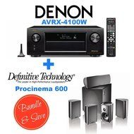 Denon AVRX4100W 7.2 Network A/V Receiver with Wi-Fi and Bluetooth + Definitive Technology ProCinema 600 5.1 Speaker...