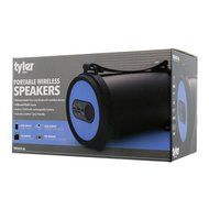 Tyler Portable Wireless Bluetooth Speaker TWS403-BL, Indoor/Outdoor 2.1 Hi-Fi Stereo Cylinder Loud Speaker, with... N5
