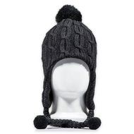 Tenergy Wireless Bluetooth Hands-Free Beanie (PINK &amp; GREY) with PomPoms and Earflaps (built-in stereo speakers... N6