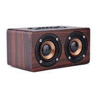 DYJ Mini Wood Bluetooth 4.0 Speaker,10W Output Power with Two Passive Subwoofers and Enhanced Bass,Portable Wireless... N2