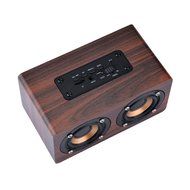DYJ Mini Wood Bluetooth 4.0 Speaker,10W Output Power with Two Passive Subwoofers and Enhanced Bass,Portable Wireless... N4