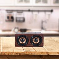 DYJ Mini Wood Bluetooth 4.0 Speaker,10W Output Power with Two Passive Subwoofers and Enhanced Bass,Portable Wireless... N6
