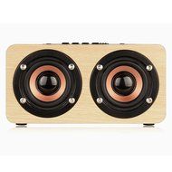 DYJ Mini Wood Bluetooth 4.0 Speaker,10W Output Power with Two Passive Subwoofers and Enhanced Bass,Portable Wireless... N8