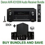 Denon AVR-X3100W 7.2 Channel Full 4K Ultra HD A/V Receiver with Bluetooth and Wi-Fi + Klipsch HDT-600 Home Theater...