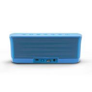 iLuv Rechargeable Splash-resistant Stereo Bluetooth Speaker with Jump-Start Technology-Blue N4