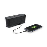 iLuv Rechargeable Splash-resistant Stereo Bluetooth Speaker with Jump-Start Technology-Blue N24