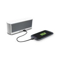 iLuv Rechargeable Splash-resistant Stereo Bluetooth Speaker with Jump-Start Technology-Blue N33