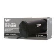 Tyler Portable Wireless Bluetooth Speaker TWS402-BK, Indoor/Outdoor 2.1 Hi-Fi Stereo Cylinder Loud Speaker, with... N7