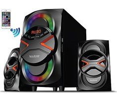 Boytone BT-326F, 2.1 Bluetooth Powerful Home Theater Speaker System, with FM Radio, SD USB ports, Digital Playback... N2
