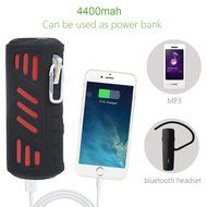Blusmart Wireless Waterproof Bluetooth Speaker 4400 mAh Portable Power Bank Charger SOS Emergency Flash Light... N2