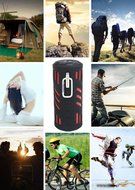 Blusmart Wireless Waterproof Bluetooth Speaker 4400 mAh Portable Power Bank Charger SOS Emergency Flash Light... N6