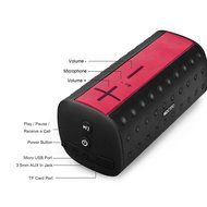 MOCREO Bluetooth Speaker Portable, IPx5 Water-resistant Wireless Portable Bluetooth Speaker - MOSOUND Bar (White) N12
