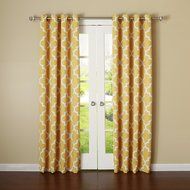 Best Home Fashion Room Darkening Morrocan Print Curtains - Antique Bronze Grommet Top - Grey- 52&quot;W X 63&quot;L - (1... N5