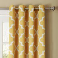 Best Home Fashion Room Darkening Morrocan Print Curtains - Antique Bronze Grommet Top - Grey- 52&quot;W X 63&quot;L - (1... N6