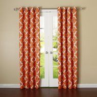 Best Home Fashion Room Darkening Morrocan Print Curtains - Antique Bronze Grommet Top - Grey- 52&quot;W X 63&quot;L - (1... N7