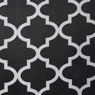 Best Home Fashion Room Darkening Morrocan Print Curtains - Antique Bronze Grommet Top - Grey- 52&quot;W X 63&quot;L - (1... N16