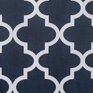 Best Home Fashion Room Darkening Morrocan Print Curtains - Antique Bronze Grommet Top - Grey- 52&quot;W X 63&quot;L - (1... N20