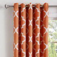 Best Home Fashion Room Darkening Morrocan Print Curtains - Antique Bronze Grommet Top - Grey- 52&quot;W X 63&quot;L - (1... N40