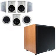 Acoustic Audio HT-87 In-Wall/Ceiling 7.1 Home Theater 8" Speakers and 12" Powered Sub HT-87-HD12C
