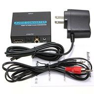 HDMI To HDMI Toslink SPDIF Coaxial Coax Analog RCA L/R Audio Converter Adapter N5