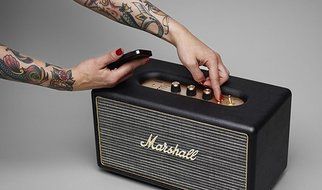 Marshall Stanmore Wireless Bluetooth Stereo Speaker System - Black (Certified Refurbished) N2
