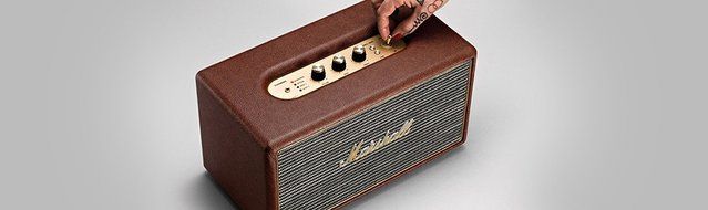 Marshall Stanmore Wireless Bluetooth Stereo Speaker System - Black (Certified Refurbished) N20