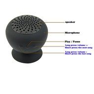WONFAST&reg; Waterproof Mini Mushroom Wireless Bluetooth 3.0 Speaker (Black) N3