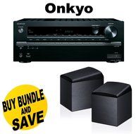 Onkyo TX-NR646 7.2-Channel Network A/V Receiver + Onkyo SKH-410 Dolby Atmos-Enabled Speaker System (Set of 2)...