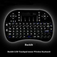 Rii i8 Plus 2.4G Wireless Touch Pad Fly Air Mouse Backlit Gaming Keyboard Control with Multi-touch for TV Box...