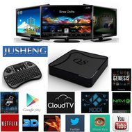 JUSHENG&reg; [Free I8 Wireless Mini keyboard] Q8 2016 Android TV BOX fully loaded with Kodi 16.0XBMC Amlogic S905...