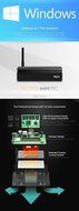 OURSPOP&reg; MeLE PCG03 Quad Core Mini PC 2GB DDR3 32G eMMC with HDMI 1.4 /VGA /LAN /WiFi /Bluetooth 4.0. Pre-install... N4
