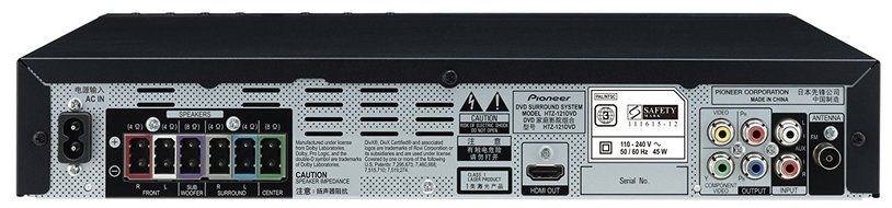 Pioneer HTZ-121DVD 110/220 Volts Home Theater System with DVD Player N2