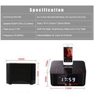 innuoo NFC Wireless Bluetooth Speaker for iOS iPhone 6s 6 plus 6 6plus 5s 5c 5 w/Snooze Clock N7