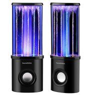 SoundSOUL Water Dancing Speakers Fountain Speakers LED Light Show Speakers (Dual 3W Speakers, 5 Colored LED Lights...