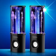 SoundSOUL Water Dancing Speakers Fountain Speakers LED Light Show Speakers (Dual 3W Speakers, 5 Colored LED Lights... N3
