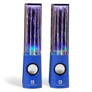 SoundSOUL Water Dancing Speakers Fountain Speakers LED Light Show Speakers (Dual 3W Speakers, 5 Colored LED Lights... N9