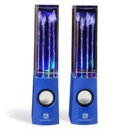 SoundSOUL Water Dancing Speakers Fountain Speakers LED Light Show Speakers (Dual 3W Speakers, 5 Colored LED Lights... N13
